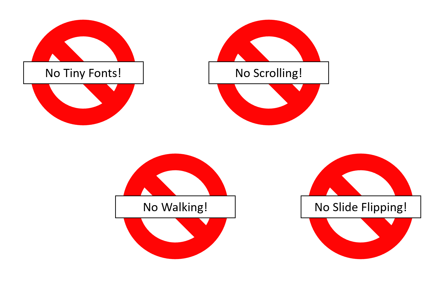 The four rules of eliminating motion in visualization
